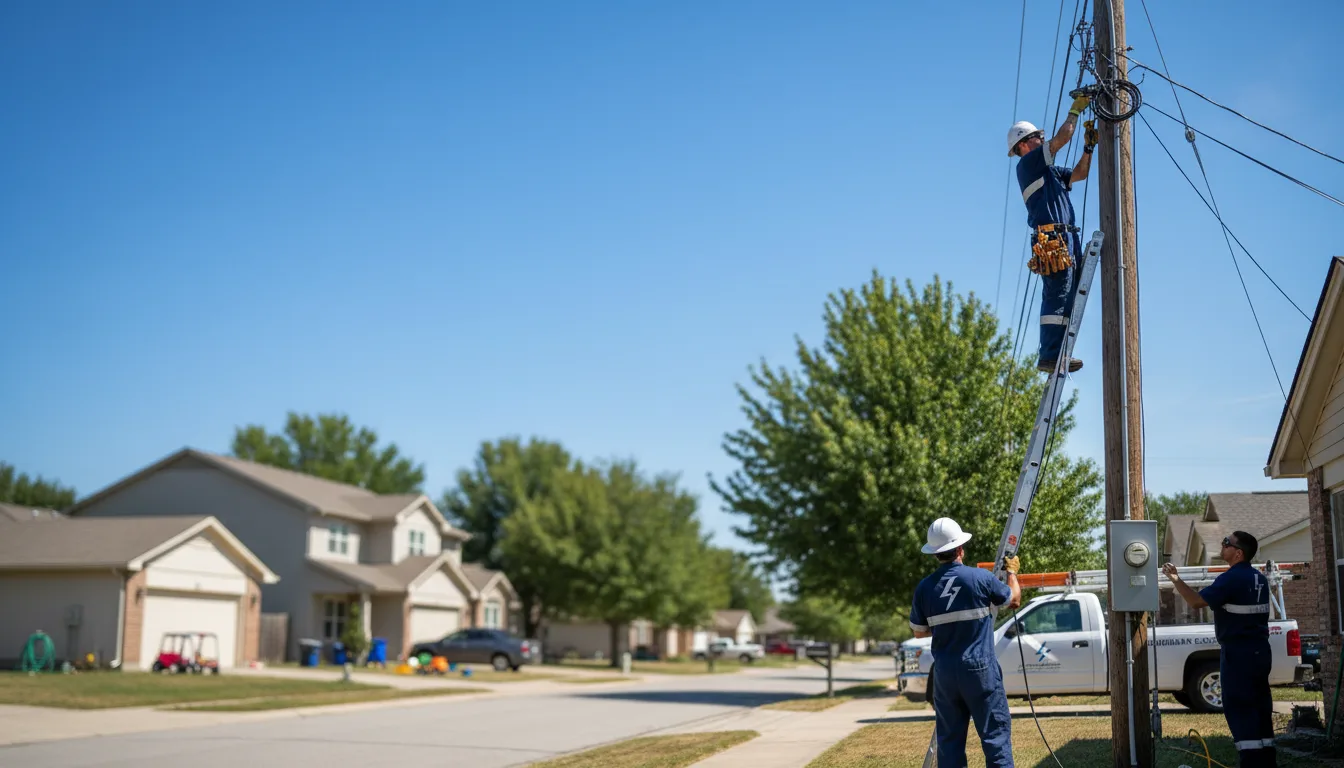 Residential electrician providing installation services in Pittston, PA